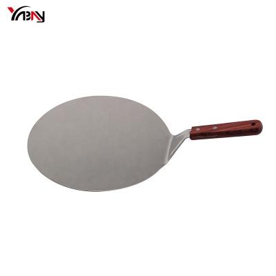 China Wholesale Sustainable Stainless Steel Large Handle Pizza Shovel Wooden Kitchen Shovels for sale