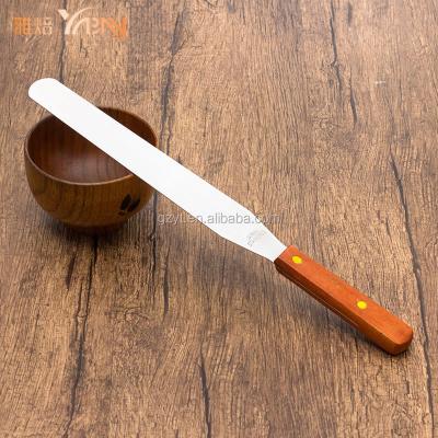 China Sustainable Wooden Handle Kitchen Cake Spatulas Pairing Knife for sale