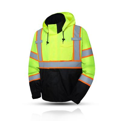 China High Quality Water Proof 3 In 1 Reflective Waterproof Winter Workwear Jacket Safety Jackets Wholesale for sale