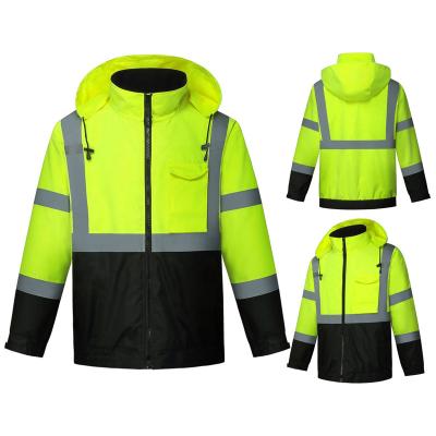 China Water Proof High Visibility Polyester Safety Vest Class 3 Mens Traffic Reflective Vest Jacket for sale