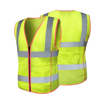 China High Visibility Hi-Force Polyester Safety Vest Industrial Construction Reflective Safety Vest For Men for sale