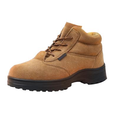 China Anti-skid Industrial Oil Toe Cap Safety Shoes Safety Steel Steel Leather Working Shoes Work Boots For Men for sale