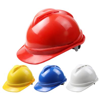 China Ventilation Holes China Supplier Construction Safety Helmets ABS V Shape Hard Hat Industrial Personal Protective Helmet Price for sale