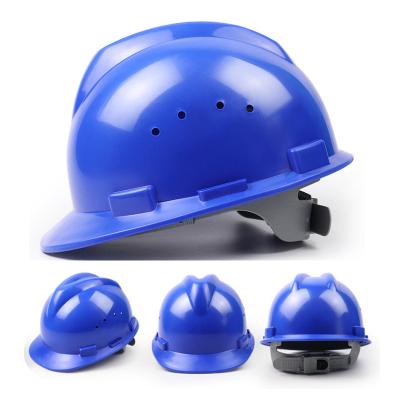 China Hard Hat Pressure Resistant Adjustable Safety Hard Hat Vented Safety Helmet 4-Point Ratchet Adjustable Suspension Hard Hat for sale