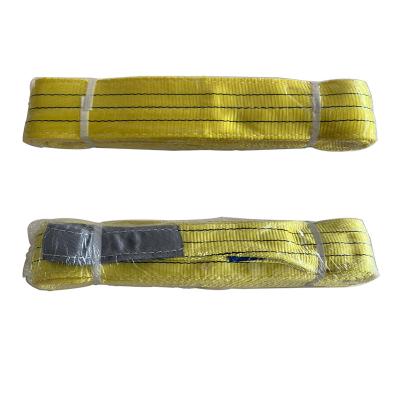 China Hot Selling Polyester 3T Flat Webbing Strap Slings With Instructions Label for sale