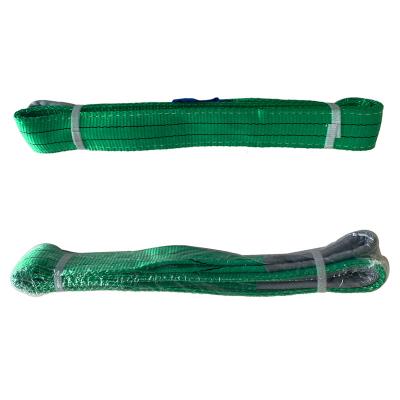 China Wholesale Crane Flat Belt Sling Polyester 2T Double Ply Polyester Webbing Lifting Slings for sale