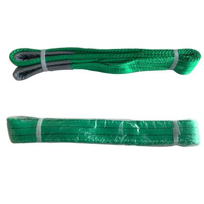 China Cheap Nylon Polyester Eye Flat Lifting Loads Safety Webbing Slings Belts for sale