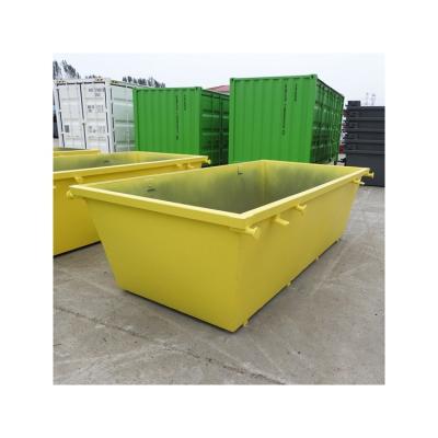 China Yellow Solid Waste Ship Shape Heavy Duty Chain Lift Bins Container Garbage Bin Bin-1 for sale