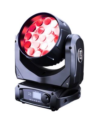 China Hotel 19X12W RGBW 4in1 LED Moving Head Light DMX 512 Wash Zoom Beam Light for sale