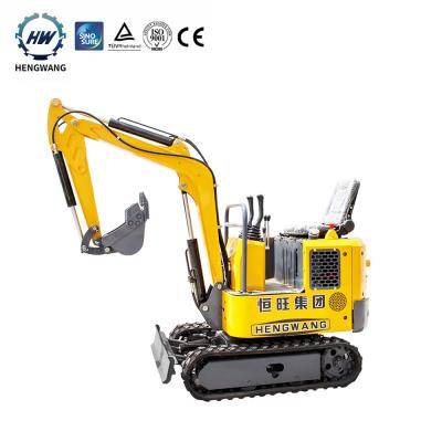 China Hotels Factory Sales 1000kg Small Crawler Excavator Plant In Stock Agricultural Orchard Mini Excavator for sale