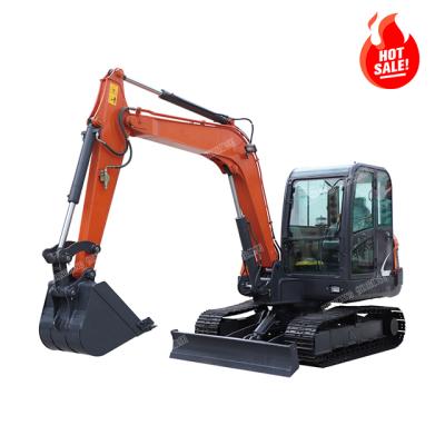 China Factory Hengwang HW-60 6 TON Manufacturer 6ton wheel excavator with hydraulic hammer for sale