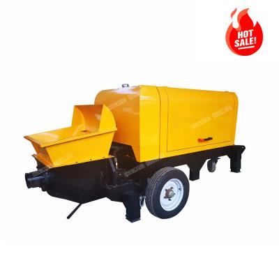 China Hotels Factory Supply Small Construction Diesel Engine Concrete Pumps For Sale for sale