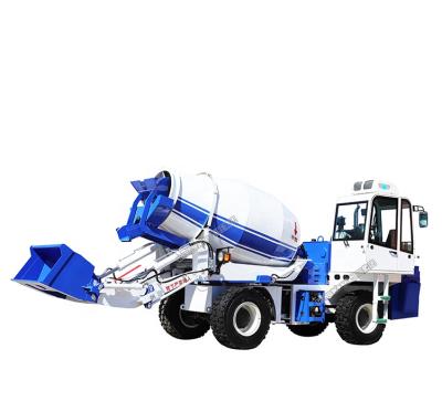 China Building Material Stores Hengwang HWJB320 Factory High Quality Mobile Pump CE Self Loading Concrete Mixer Truck for sale