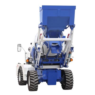 China Construction Material Stores HENGWANG HWJB2000 2m3 Cubic Meters Mounted Cement Concrete Mixer Mixer Truck for sale