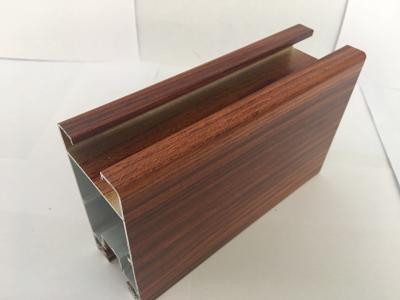 China High Simulation Wood Grain Aluminium Profiles Surface Exquisite for sale