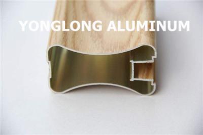 China Poeder Met een laag bedekte de Deuruitdrijvingen van de Aluminiumgarderobe, het Hoge Nauwkeurige Profiel van het Aluminiumhandvat Te koop