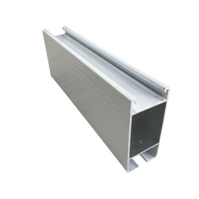 China Closet Handle Silver Anodized 6063 T5 Wardrobe Aluminium Profile for sale