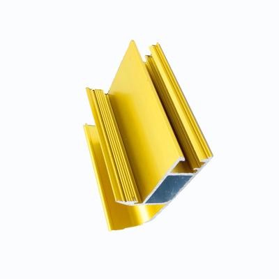 China Polish Anodized Aluminum Profiles For Wardrobe / Closet Frame Decorative Edge for sale