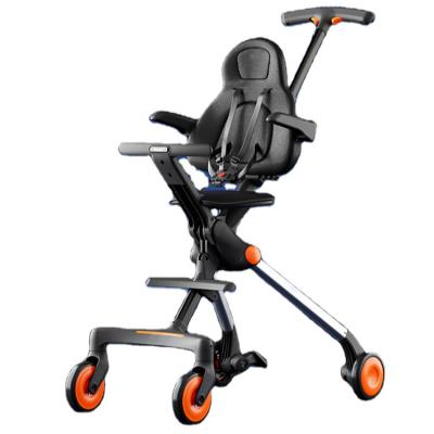 China Aluminum; in plastic ; Polyester Cloth Professional 360 Degree Rotating Foldable Seat Portable Children's Trolley Two Way High Landscape Adjustable Stroller for sale