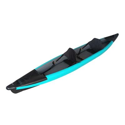 China Custom Lightweight Foldable Double Stitch Person PVC Full Drop Inflatable Kayak Fishing for sale