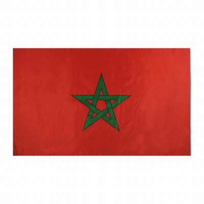 China Sports And Games Morocco Flag Factory Supply All Country Flag Banner 3x5 Polyester Morocco National Flag for sale