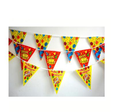 China Advertising triangle custom diy outdoor pennant banner wholesale printed bunting flags party string flag bunting for sale