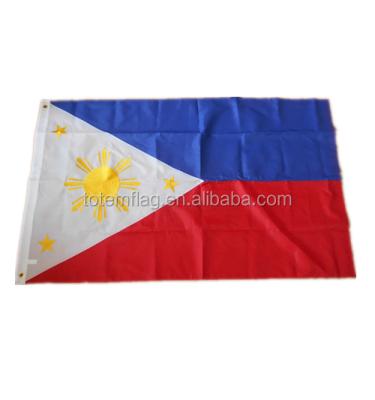 China FLYING Philippine Nylon Flag Embroidered 210D Nylon Philippines Flag for sale