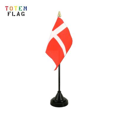 China FLY 14*21cm Denmark flag for home / office / government table for sale