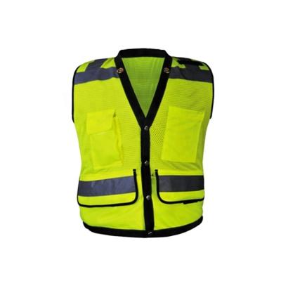 China FLASH Reflective Yellow LED Color Safety Vest With Pocket for sale