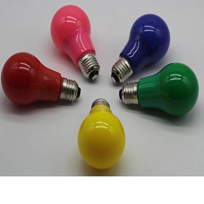 China Residential A bulb with yellow light blue red green LED lamp input 220-240V for holiday decoration or KTV for sale