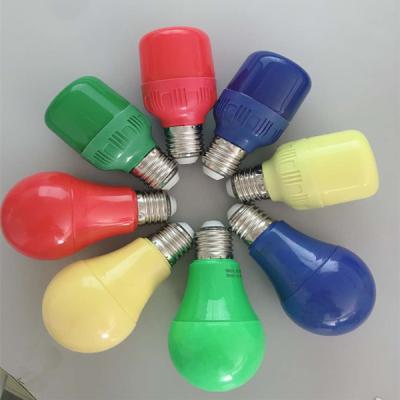 China Residential 5W T Light Bulb with Red or Blue or Yellow or Green Housing for Holidays and Bars or KTV with E27 or B22 Base for sale