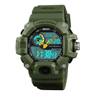 China SKMEI 1331 Military Alarm Mens Sport Watch Chrome Watches Luxury Mens LED Digital And Quartz Sport Watches for sale