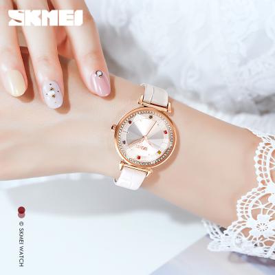 China Water Resistant SKMEI 1780 Leather Strap Customize Watch Brand Lady Watch Quartz Dress Watch for sale