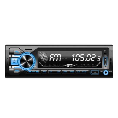 China Single Din MP3 FM AM 12V 24V Bus Truck Car Stereo Single Mp3 Player With BT RGB Hand Free for sale