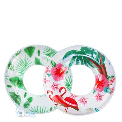 China Hot Selling DIY Women Printing Inflatable Swimming Ring For Kids Play for sale