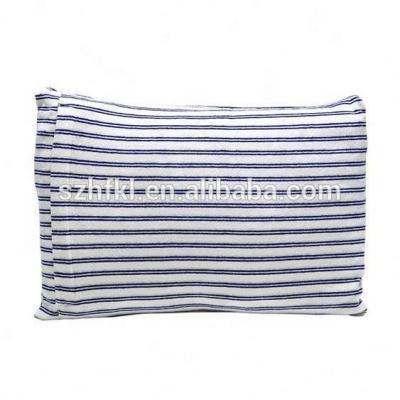 China Inflatable Cotton Inflatable Fashionable Blue Crate Stripe Fashion Beach Pillow for sale