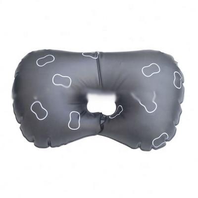 China Inflatable Gray Vinyl Inflatable Bath Pillow With Suction Cups for sale