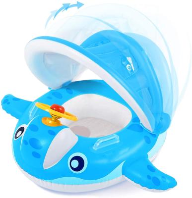 China Kid Whale Theme Infants Water Toys Inflatable Swimming Ring For Toddlers In Summer for sale