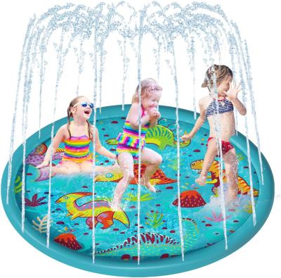 China Sports Toys Hot Selling Dinosaur Inflatable Water Spray Mat For Kids Mat for sale