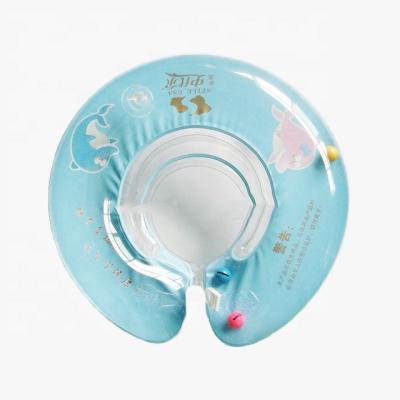 China Hot Sales Eco-friendly Blue Baby Swim Inflatable Neck Ring With Customize Logo, PVC Float Neck Ring for sale