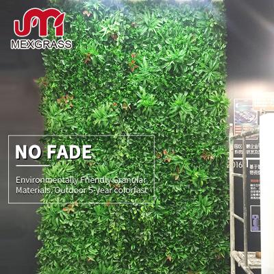 China Jungle Style Plant Vertical Wall Hanging Plant Wall Artificial Grass Decoration Customized Artificial Durable Plant for sale