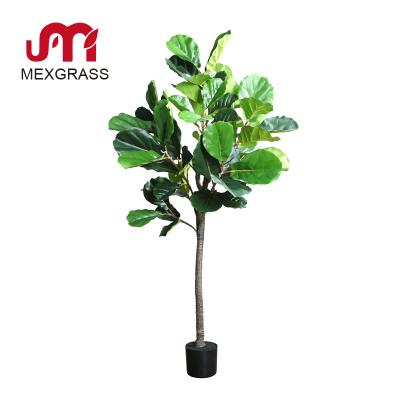 China 160cm Large Indoor Artificial Banyan Plants Lyrata Decor Tree Plastic Ficus Trees Eco-Friendly Artificial Indoor Bonsai Trees for sale