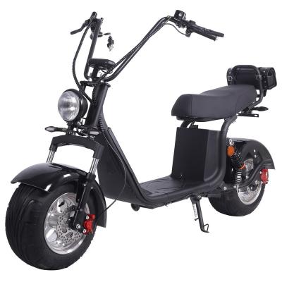 China Citycoco EU EEC COC 2000W Motor 60V 12A Li-ion Battery Fast Speed ​​2 Wheels Fat Tire Adult Powerful Unisex Harly Current Electric Scooter for sale