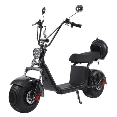 China Lingte X20 60V 1000W 2000W 12A 20A Lithium Battery Power Electric Mobility Scooter Big Seat 2 Wheel Fat Tire Unisex Adult Moped Scooter for sale