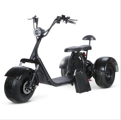 China Citycoco Unisex Three Wheeler With Fat Stand Fat Tire 1000W 2000W 3000W Tricycle Citycoco Adult Electric Scooters With Pedals for sale