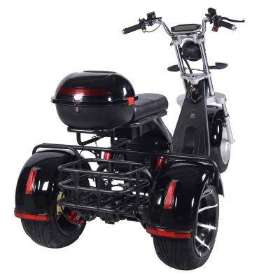 China Factory Lingte Electric Mobility Scooter Big Size 60V 2000W 3000W Motor 2 Seats Citycoco Unisex Strong Electric Wheels 3 For Adults for sale