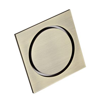 China Brass Anti-Smell Grate Tile Customized Anti-Smell Backflow Insert ABS Foot Floor Drain for sale