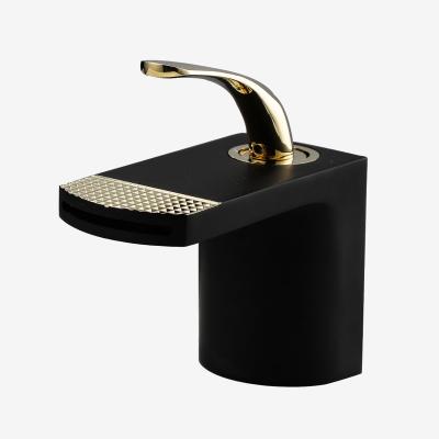 China High Quality Basin Faucets Single Lever Basin Faucet Metered Matte Black Bathroom for sale