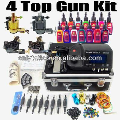 China Permanent Tattoo Kit 4 Gun 7oz Wholesale Inks for sale