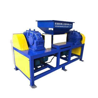 China Garment Shops Twin Shaft Plastic Tire Recycling Shredder Machine For Sale for sale